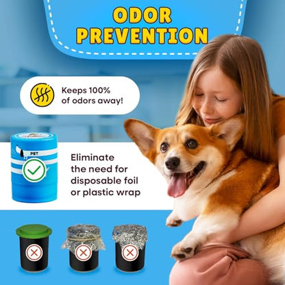 The Original Canned Dog Food Storage Container Patent Pending Reusable Airtight Can Cover Pet Food Sealer - Keeps Dog Food Can Fresh in the Fridge, Eliminates Odor, Easy to Use - color: Can - 1 pack