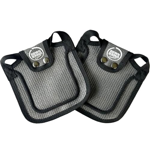 DOWN UNDER OUTDOORS 2 Pack Small Chicken Saddles for Bantams and Young Birds, Includes Shoulder Covers (Grey Mesh) - color: grey mesh