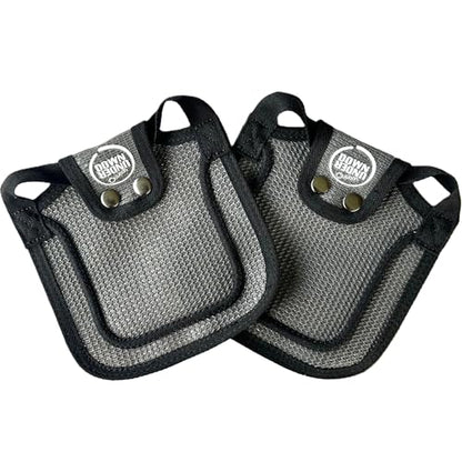 DOWN UNDER OUTDOORS 2 Pack Small Chicken Saddles for Bantams and Young Birds, Includes Shoulder Covers (Grey Mesh) - color: grey mesh