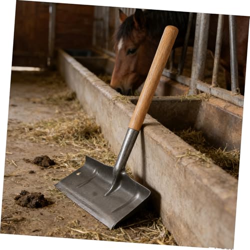 Uonlytech Manual Poultry Cage Spade with Antislip Handle for Easy Care Manganese Steel Manure Removal Tool for Poultry Cage Cleaning Maintenance