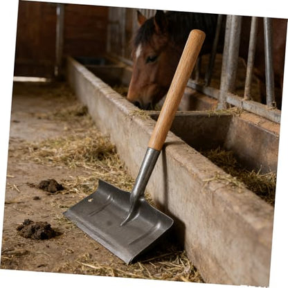 Uonlytech Manual Poultry Cage Spade with Antislip Handle for Easy Care Manganese Steel Manure Removal Tool for Poultry Cage Cleaning Maintenance