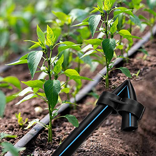 21-Pack Drip Irrigation Universal End Cap Plugs Fitting, Figure 8 End Closure for 1/2" Drip Tubing - size: 21P-End Plug