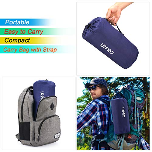 Waterproof Warm Fleece Outdoor Blanket Extra Large Lightweight Portable with Carry Bag for Stadium, Picnic, Camping, Beach, Dogs, Sofa - color: Navy Blue