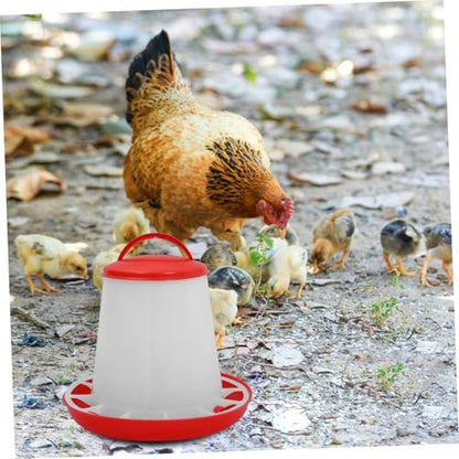 TOYANDONA Chick Waterer and Feeder Automatic Chicken Feeder Large Capacity for Chickens and Geese