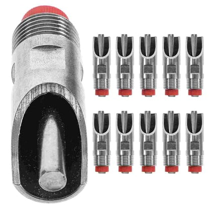 Pig Water Nipple 10Pcs Heavy Duty Stainless Steel Automatic Pig Waterer Livestock Drinking Feeder Farm Animal Supplies Poultry Cattle