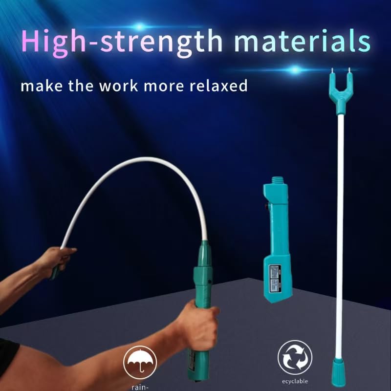 Cattle Prod Waterproof Cattle Prod Stick with LED Light Rechargeable Electric Livestock Prod - size: 42.2"