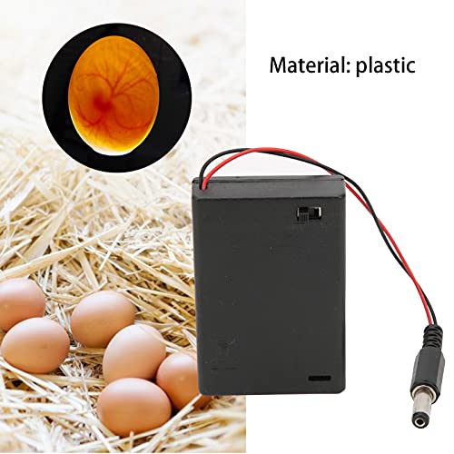 Egg Candler Tester, Bright Cool LED Light Candling Lamp Rechargeable Egg Monitoring Tester with Extension Line for Monitoring Eggs Development (Battery Box) - size: battery box
