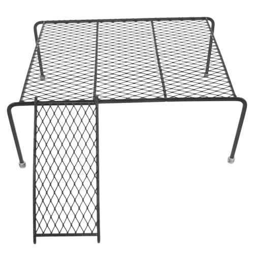 Milisten Rutin Chicken Rack Ramp Adjustable Chicken Cage Table for Feeding and Drinking Sturdy Iron Stand for Small Pets and Coop Accessories