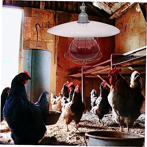 DOITOOL Insulation Lampshade Heat Lamp Reptile Dome Lamp Reptisoil Livestock Breeding Lamp Pet Grille
