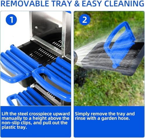 8 Hole Chicken Nesting Boxes - Nesting Boxes Chicken with Roll Away Design & Lid Cover,Easy Egg Collection, Hen Roosting Nest, Durable Poultry Laying Boxes for Hens - color: Blue, size: 8 Cells