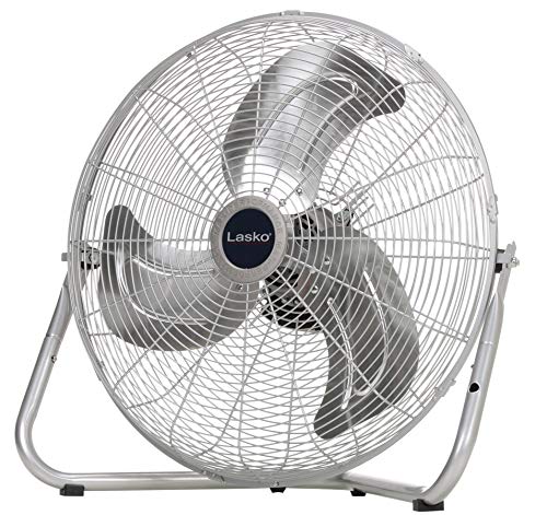Lasko 20" Silver High Velocity Wall Mount Fan with Pivoting Head - 3 Speeds, Ideal Wall Mount Fan or Floor Fan for Home, Garage, Attic, 2265QM - color: Silver 2265qm
