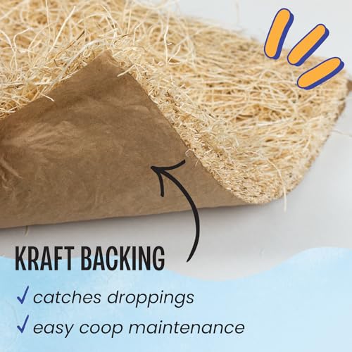 MagJo Aspen Nesting Pads for Chicken Coops - USA Grown Aspen Excelsior Nest Box Liners 13x13-40 Pack - size: 40 Pack