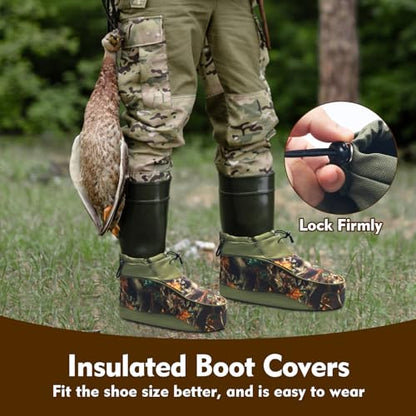 Insulated Boot Cover, Warmth Boot Covers for Hunting Tree Stand/Cold Weather Protection