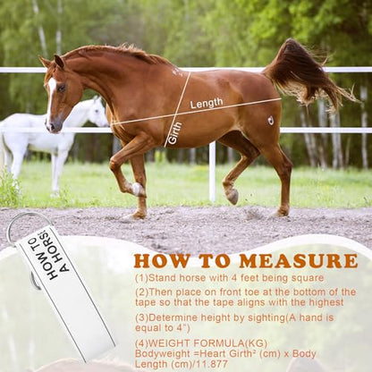 2 PCS Horse Height Measuring Kit - Foldable 91 Inch Tape & Lightweight Aluminum Stick (27.5-74.8 Inch), Accurately Measure Horse Height in Hands - style: Simple Base