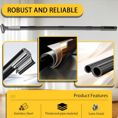 Floor Scraper Tool, Floor Scraper Long Handle Heavy Duty 16-62" Comes with 10 Metal Blade Suitable for Cleaning Labels on Tiles Windows and Floors Handle Comes with Soft Sponge