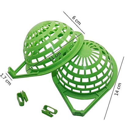 5Pcs Canary Bird Nests Plastic Hollow Hanging Cage Eggs Hatching Tool Bird Breeding Hut Nest Small Birds Birdcage Accessories