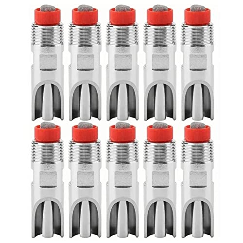 10Pcs pigs Nipple Waterer for Barrel Kit , Automatic pigs Nipple Waterer adjust avoid Leakage Nipple Drinker Feeder for Cattle Horses Pigs