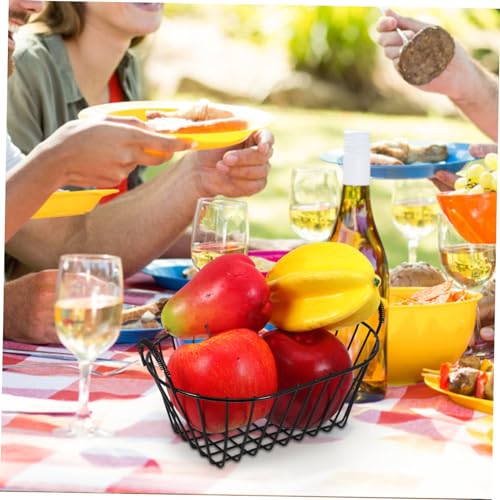 Metal Wire Fruit Basket Storage Baskets Iron Wire Fruit Basket Decorative