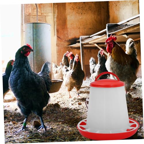 TOYANDONA Chick Waterer and Feeder Automatic Chicken Feeder Large Capacity for Chickens and Geese