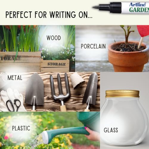 Artline Garden Markers, 0.8 mm Writing Width, Black, 12 Pack (EK-780) - size: 1 Count (Pack of 12)
