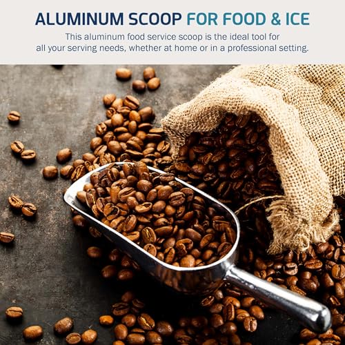 OCS Parts Aluminum 13.5-Inch Food and Ice Scoop | 58-Ounce | Professional Grade Scooper for Ice, Flour, Candy, Sugar, Rice, Popcorn, Coffee, and Beans for Home or Commercial Kitchens - size: 58-Ounce
