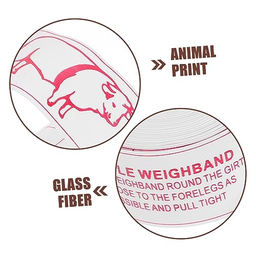 GANAZONO Cattle Weight Measuring Tape Multi Functional Livestock Measurement Tool for Cattle Pigs Horses Compact and Portable Design for and Accurate Weight Tracking