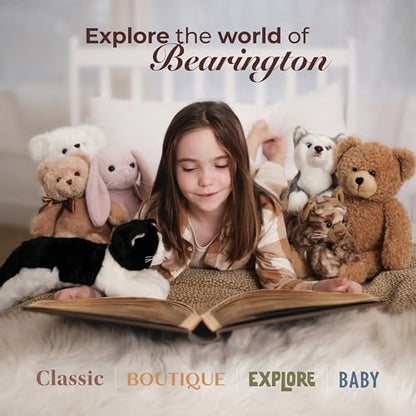Bearington Ginny Guinea Pig Stuffed Animals - 8" Toy Guinea Pig Plush with Soft Fur, Realistic Details, and Weighted Inner Bean Body - Cute Stuffed Animal for Girls, Kids and Pet Lovers - color: 8" Ginny (Guinea Pig)