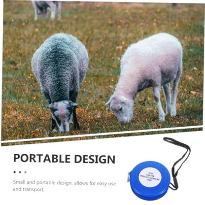 Animal Weight Tape Measure 2.5m for Pig, Cattle, Goat – Blue Sturdy Body Measuring Tape for Livestock Girth and Weight Estimation Style