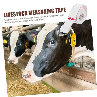 POPETPOP Animal Weight Tape Measure for Livestock Accurate Bust Measuring Tool for Cattle Pigs and Other Farm Animals High Precision Measuring Tape for Animal Weighing