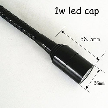3W 110V/220V Flexible Horse Pipe led Industrial Work Lighting gooseneck CNC Miller Planer Machine Lathe Equipment Work lamp