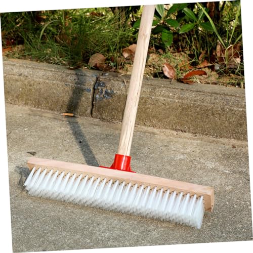 Ciieeo Stiff Bristle Decking Brush for Cleaning Long Handle Scrub Brush for Floors Carpets Outdoor Surfaces Effortless Dirt Removal Hard to Reach Areas Bristles