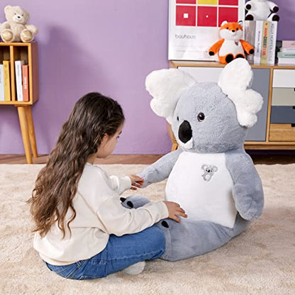 IKASA Large Koala Stuffed Animal Plush Toy,30" Giant Cute Jumbo Soft Toys Huge Big Size Fluffy Plushy Fat Oversized Plushie,Gifts for Kids - style: Koala