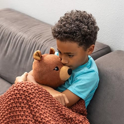 HUGIMALS Darby the Bear 20 Inch 4.5 lb Heavy Cute Sensory Weighted Comfort Plush | Large Unscented Washable Self Care Calming Stuffed Animal for Kids, Teens and Adults - color: Darby the Bear