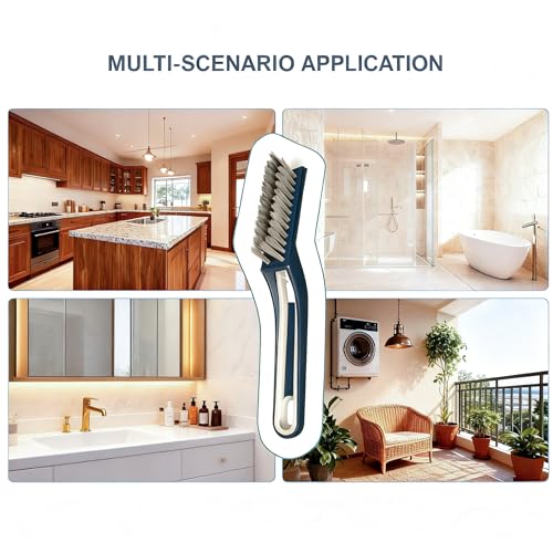 10-Piece Heavy-Duty Scrub Brushes Set with Bird Bath Scrubber and Crevice Tools for Outdoor, Kitchen, Bathroom, Tire & Wheel(Yellow) - color: Yellow