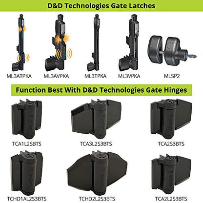 D&D Technologies ML3TPKAWT MagnaLatch Top Pull 20-inch Gate Latch, Magnetic Lock System, Professional-Grade Pool & Child Safety Gate Latch, Weather-Resistant Hardware, Any Square Gate Frame and Post - color: White, size: 20 1/2 Inches