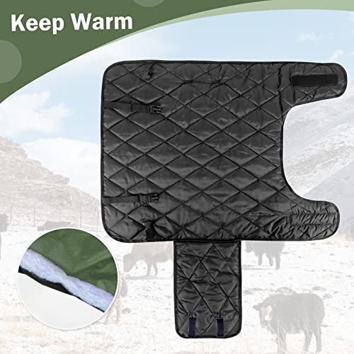 Goat Blankets for Winter Calf Blanket Thickened Warm Calf Clothing Calf Warm Artifact Calf Cold Clothing Calf Keep Warm Clothing Horse Blanket for Cattle Calves Goats Foals Donkeys（Green 1 Pack）