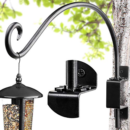 AJART Bird Feeder Hangers Outdoor: 12-Inch Swivel Hanging Plant Bracket for Wall Mount - Swivel Plant Hook for Flower Basket - color: B-1PCS, size: 12 Inch