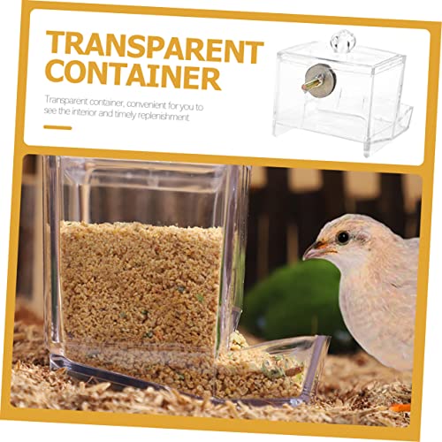 1pack Automatic Feeder Trough No Waste Chicken Feeder for Chicken Enrichment