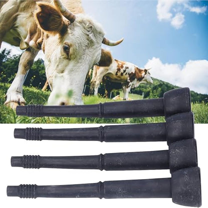 4 Pcs Milking Machine Liners, Black Milk Liner, Premium Soft Silicone Milk Cup Liners for Livestock Breeding Industry Cow Milking Machine Accessories