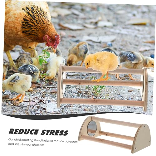 BESPORTBLE 2pcs Wooden Chicken Roosting Bar for Brooder and Coop Chick Training Perch Stand Easy to Assemble Chicken Perch for and