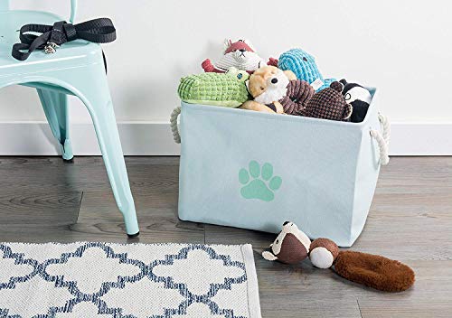 Bone Dry Pet Storage Collection Collapsible Bin, Medium Rectangle, Aqua - color: Aqua, size: Medium Rectangle