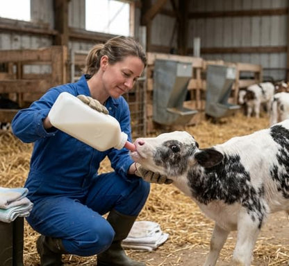 FarmTek Livestock Nursing Bottle – 2-Quart, Easy-Clean Wide Mouth | Heavy-Duty Polyethylene Construction, Secure Screw-On Cap, Wide Mouth, 2-Quart Capacity, BPA-Free