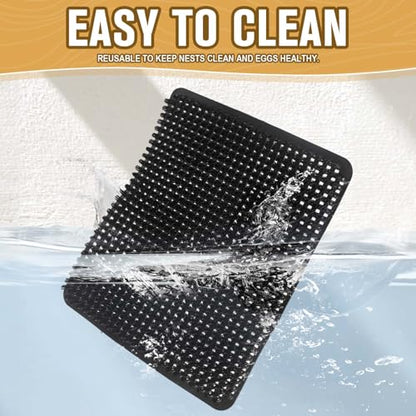 Chicken Nesting Pads, Washable Nesting Pads for Chicken Coop, Nesting Box Pads, Chicken Bedding for Coop, 6 Pack Chicken Nesting Box Pads, Fits Most Chicken Laying Pads 12"x13"