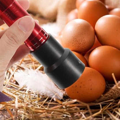POPETPOP Incubator Egg Candling Lamp with Cool Bright Led Light Portable Egg Tester for Chicken Fertility Check Indoor Outdoor Use