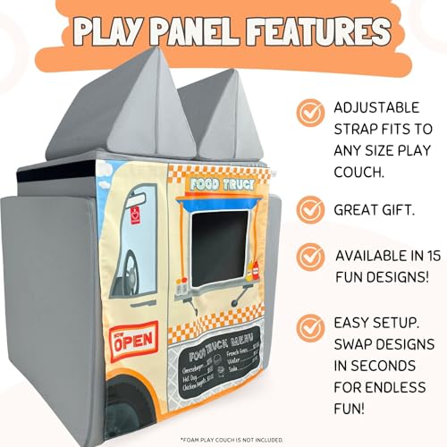 Couch Swag Play Panel for Childrens Foam Sofa Kids Couch (Food Truck) - style: Food Truck
