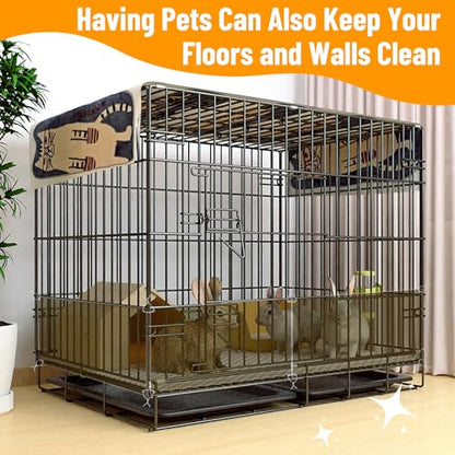 12 Pack Pet Cage Liner Protection Rabbit Cage Urine Guard Clear Cage Edge Liner Guinea Pig Side Lining Habitat Siding Small Animal Cage Accessories - Keep Litter in The Cage, 11.8 inches x 8 inches - color: Brown, size: 30X15 CM