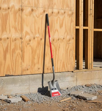 Radius Premium Heavy Duty Steel Square Point Shovel, 58" Handle - style: Long-Handle, Square Point