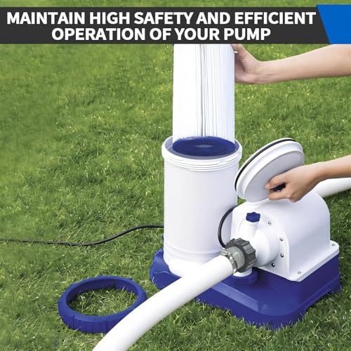 4 Pack Pool Hose Adapter, 1.5" to 1.25" Pool Hose Connector with Clamp and Washer for Intex Threaded Connection Pump Hoses Above Ground Pools Accessories