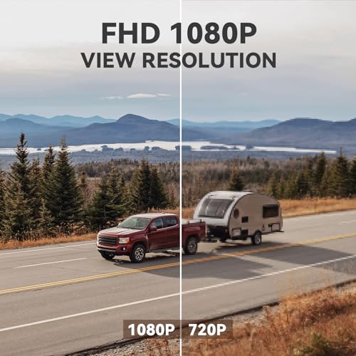 eRapta Wireless Backup Camera Magnetic: 5” Portable, 1-Min Install-Free Trailer Backup Camera with FHD1080P, Infrared Night Vision, 150° Wide-Angle View for Trailer/RV/Truck/Car/Tractor ACT501 - size: 5 inch-1 camera