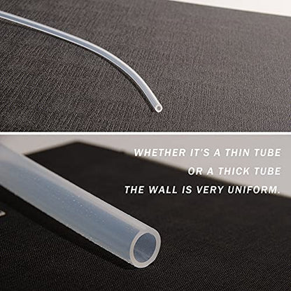 Quickun Pure Silicone Tubing, 7mm ID x 10mm OD High Temp Food Grade Tube Pure Silicone Hose Tube for Home Brewing, Beer Line, Kegerator, Wine Making, Aquaponics, Air Hose by Proper Pour (9.84 Ft) - size: 7mmx10mm, style: 9.84Ft (3meters)